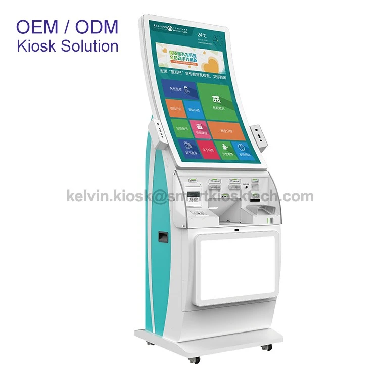 32 Inch /43 Inch Curved Touch Screen Self Service Hospital Medical Kiosk suppliers