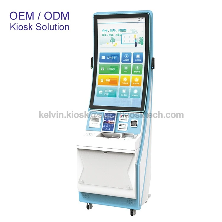 32 Inch /43 Inch Curved Touch Screen Self Service Hospital Medical Kiosk high quality